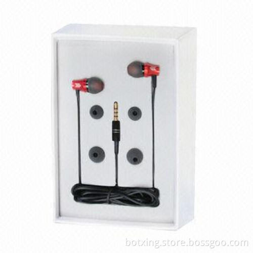 Top Quality Metal In-ear Earphones, Nice Gift Box Good for Christmas Promotion